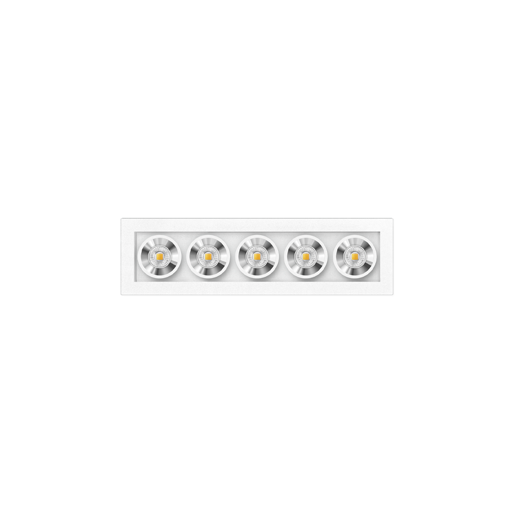 Spotlight Black Foster Micro Recessed 5, White - Chrome, 2700K, Push, 37° Beam Angle, 7W, IP20, CRI>90