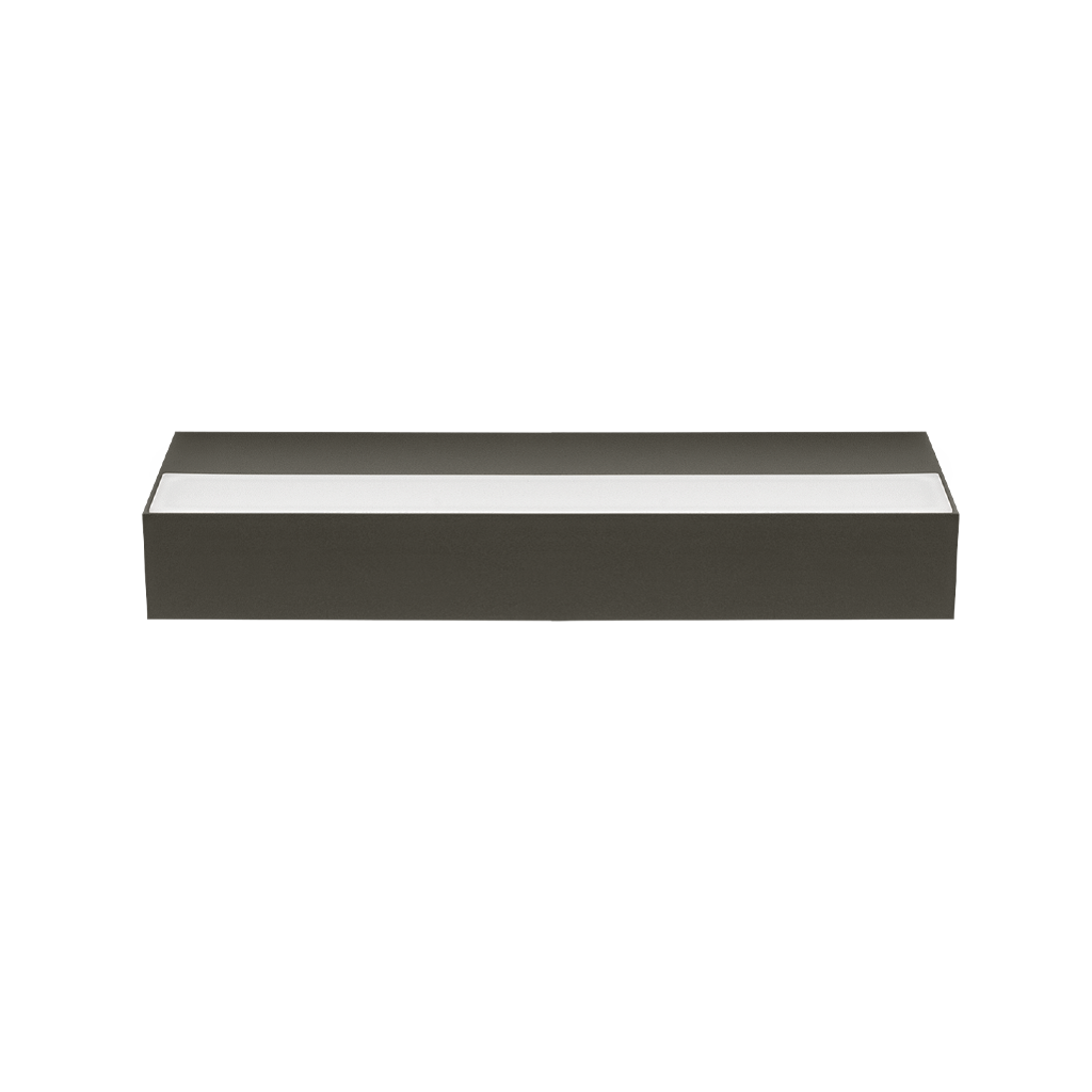 Wall Light Rec Outdoor, Textured Grey, 2700K, Non-Dimmable, 114° Beam Angle, 6.8W, IP65, CRI>90
