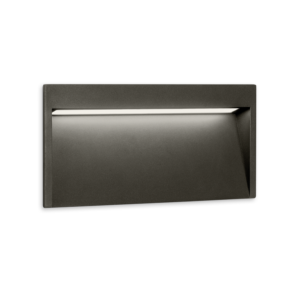 Aplică Incastrată De Perete Slim, Gri Texturat, 2700K, Dali, Unghi 75°, 6,8W, Ip65, Cri>90