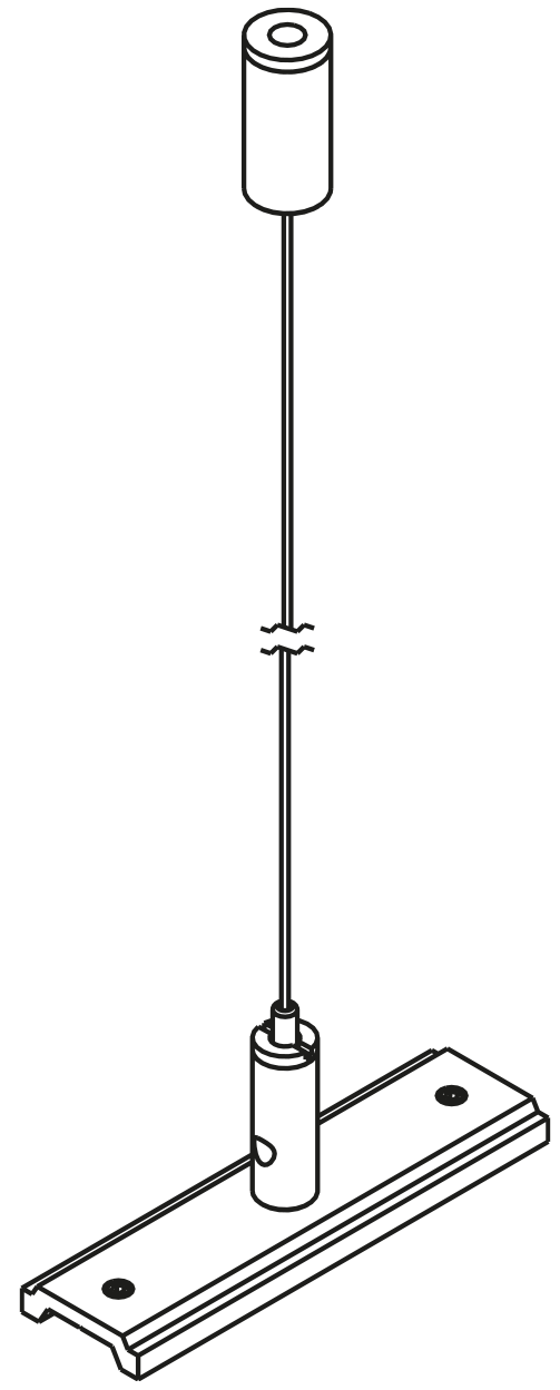 Track Accessory Arkoslight Straight Connector Kit Suspended 48V Textured White