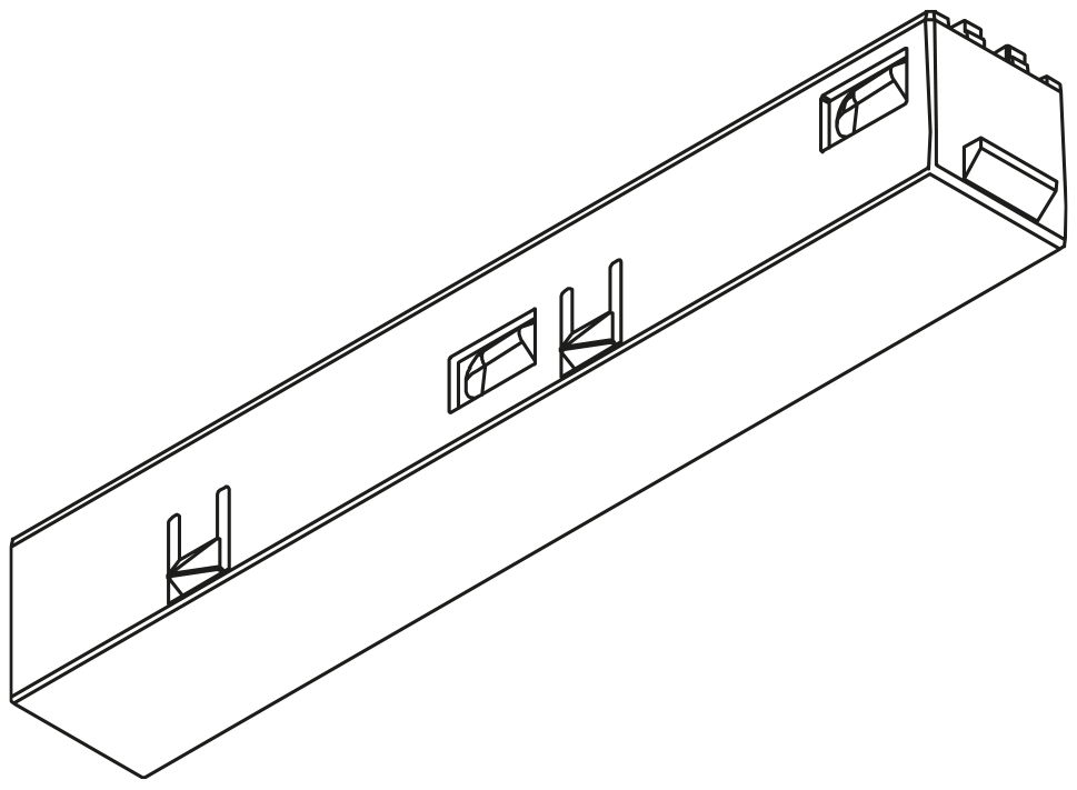 Track Accessory Arkoslight End Feed Connector 48V White