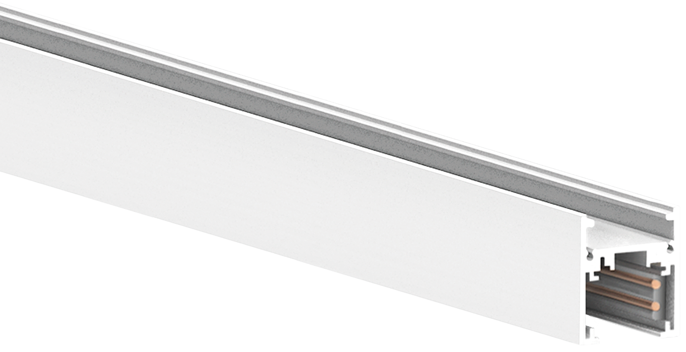 Accesoriu Pentru Șină Arkoslight Track 48V Aplicat Short 1M Alb Texturat
