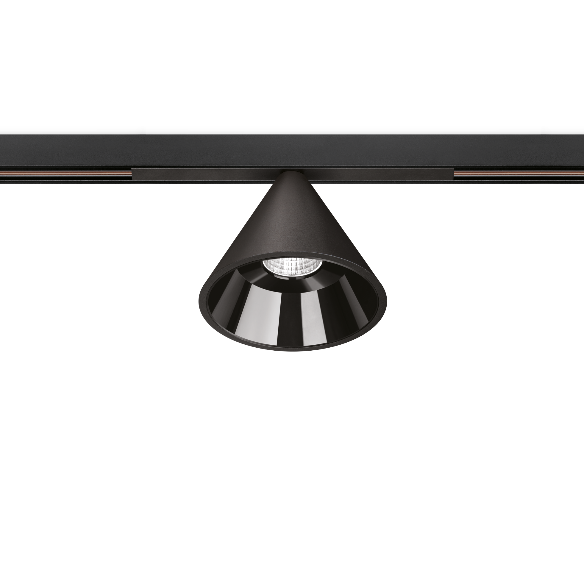 Spot Pentru Șină Arkoslight Wiz 48V Short, Negru Texturat, 4000K, Dali, Unghi 38°, 12,4W, Ip20, Cri>90