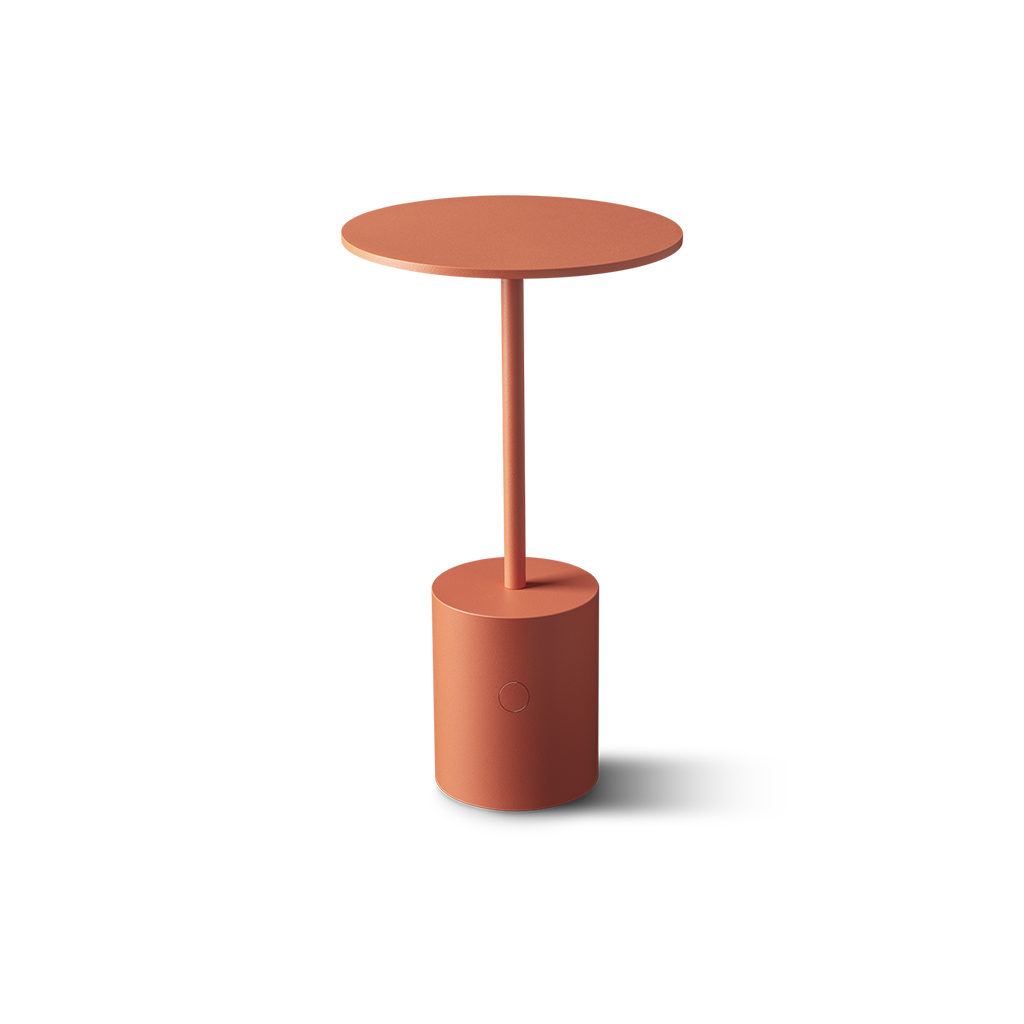 Lamp Yoru, Textured Salmon Red, 2700K, 3-Step Dimming 100% - 50% - 10% - 0% (Switch Off), 100° Beam Angle, 2.6W, IP20, CRI>90