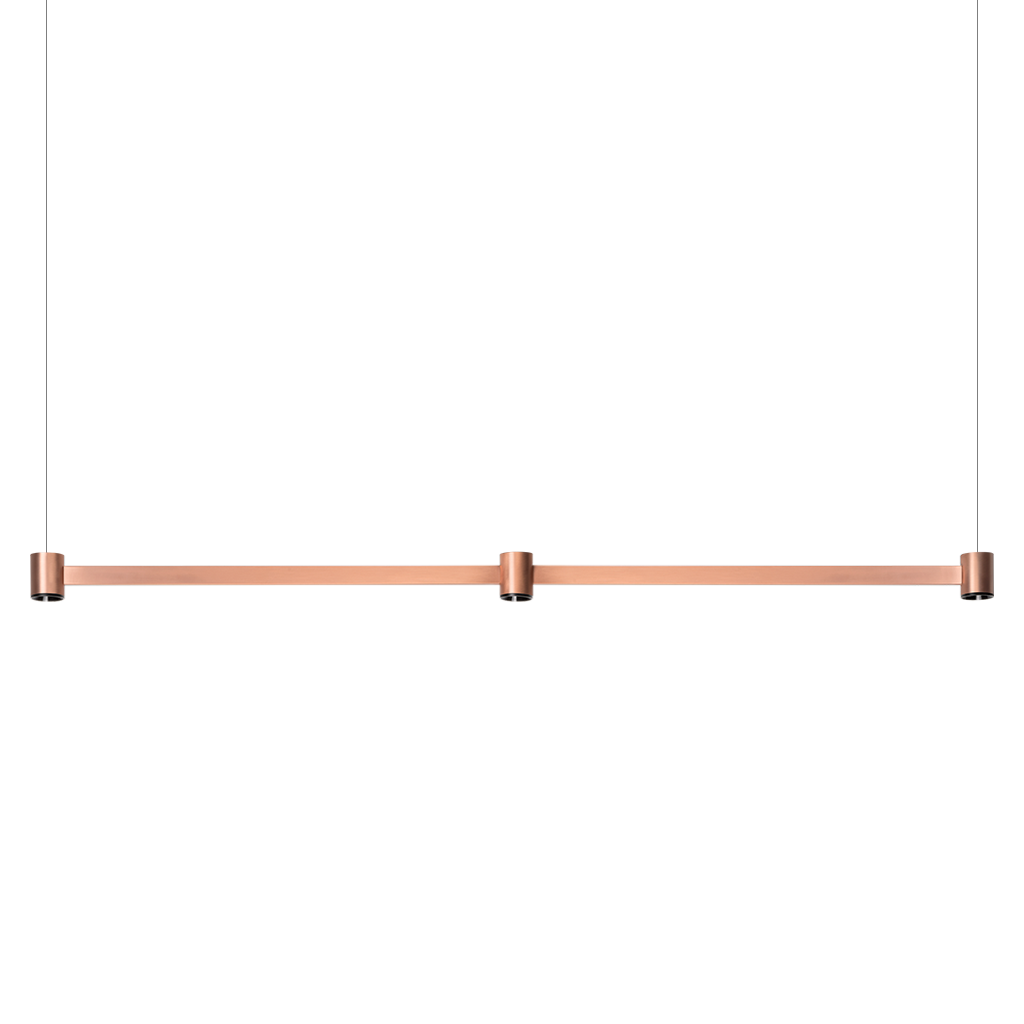 Pendant Art Modular 3, Brushed Copper, 2700K, Non-Dimmable, 38° Beam Angle, 6.3W, IP20, CRI>90, Max. 5 m