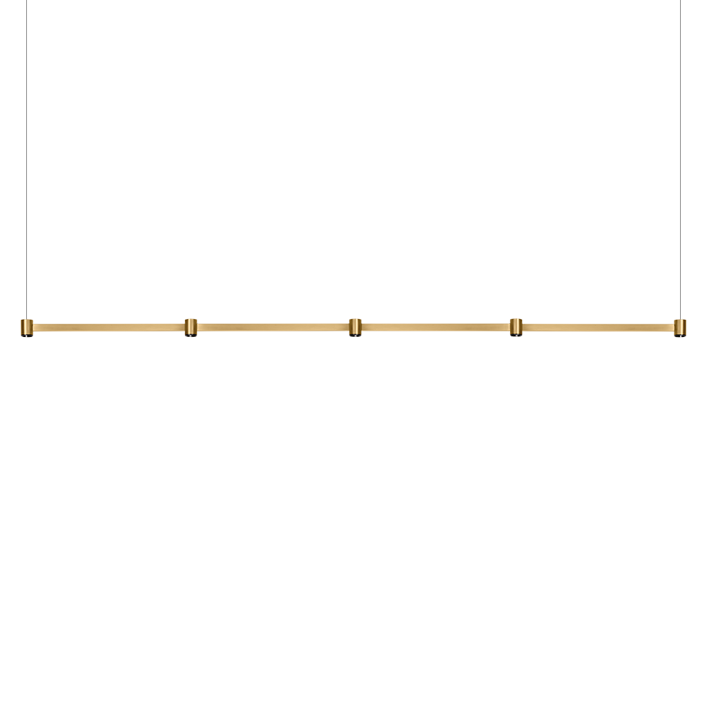 Pendant Art Modular 5, Brushed Gold, 2700K, DALI, 38° Beam Angle, 10.5W, IP20, CRI>90, Max. 5 m