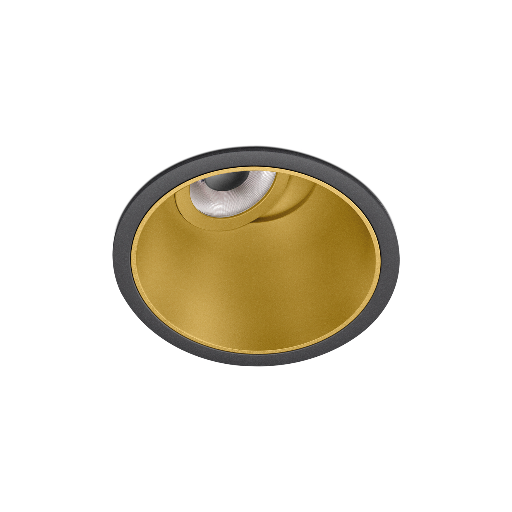 Spotlight Buddy Tilt Super Spot, Black-Gold, 3500K, Non-Dimmable / DALI, 12° Beam Angle, 6W, IP54, CRI>90
