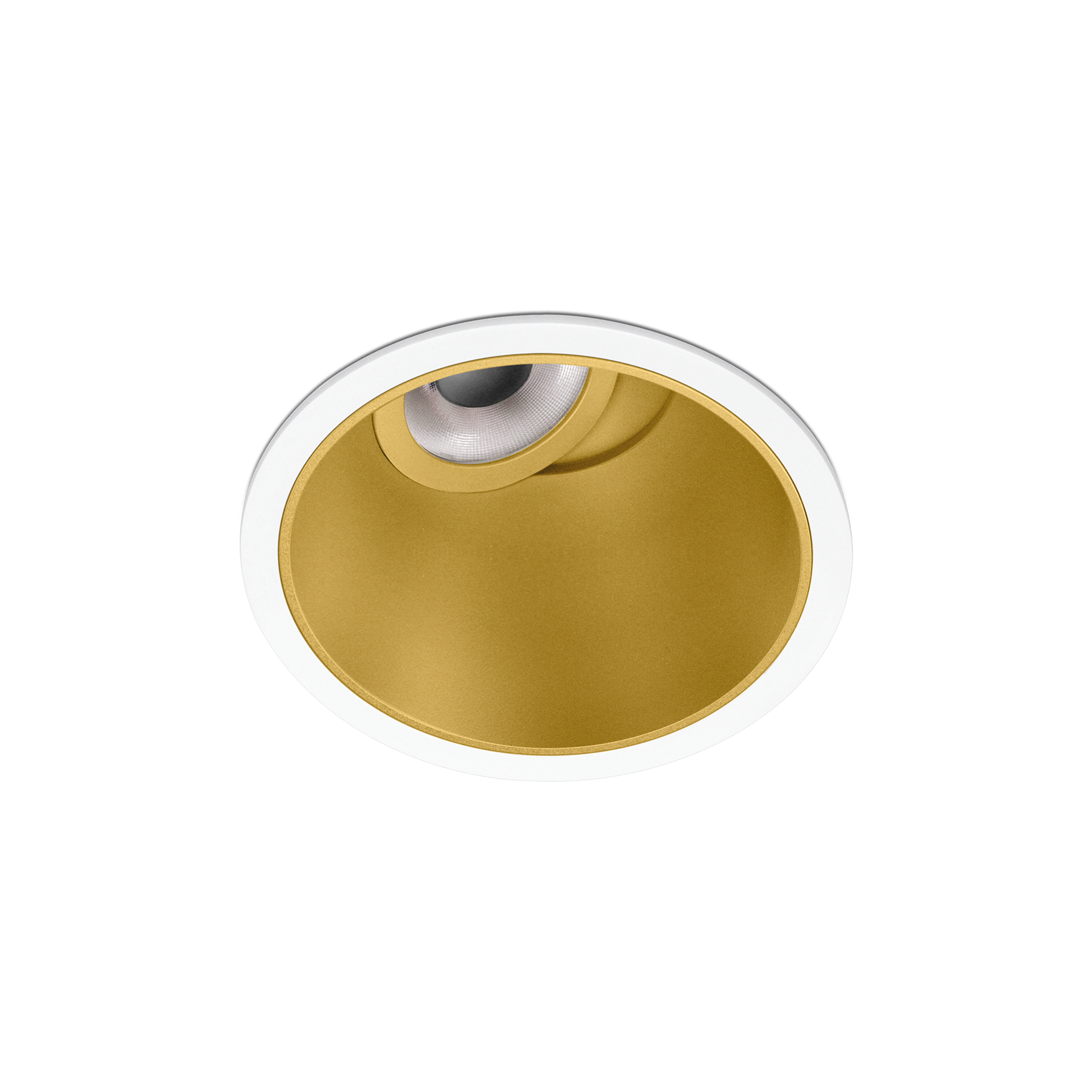 Spotlight Buddy Tilt Super Spot, White-Gold, 3500K, Non-Dimmable / DALI, 12° Beam Angle, 6W, IP54, CRI>90