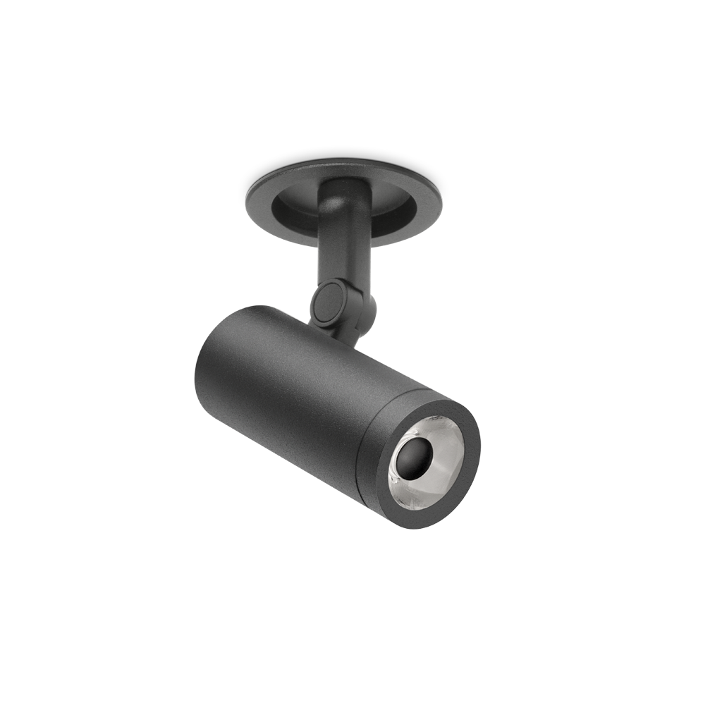 Spot Coco Incastrat Super Spot, Negru Texturat, 3000K, Dali, Unghi 12°, 6W, Ip20, Cri>90