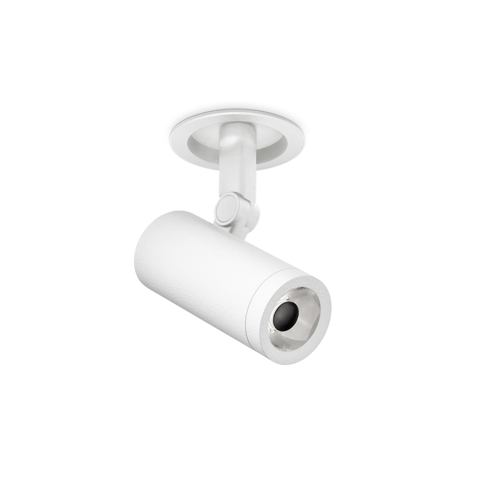 Spot Coco Incastrat Super Spot, Alb Texturat, 3000K, Dali, Unghi 12°, 6W, Ip20, Cri>90