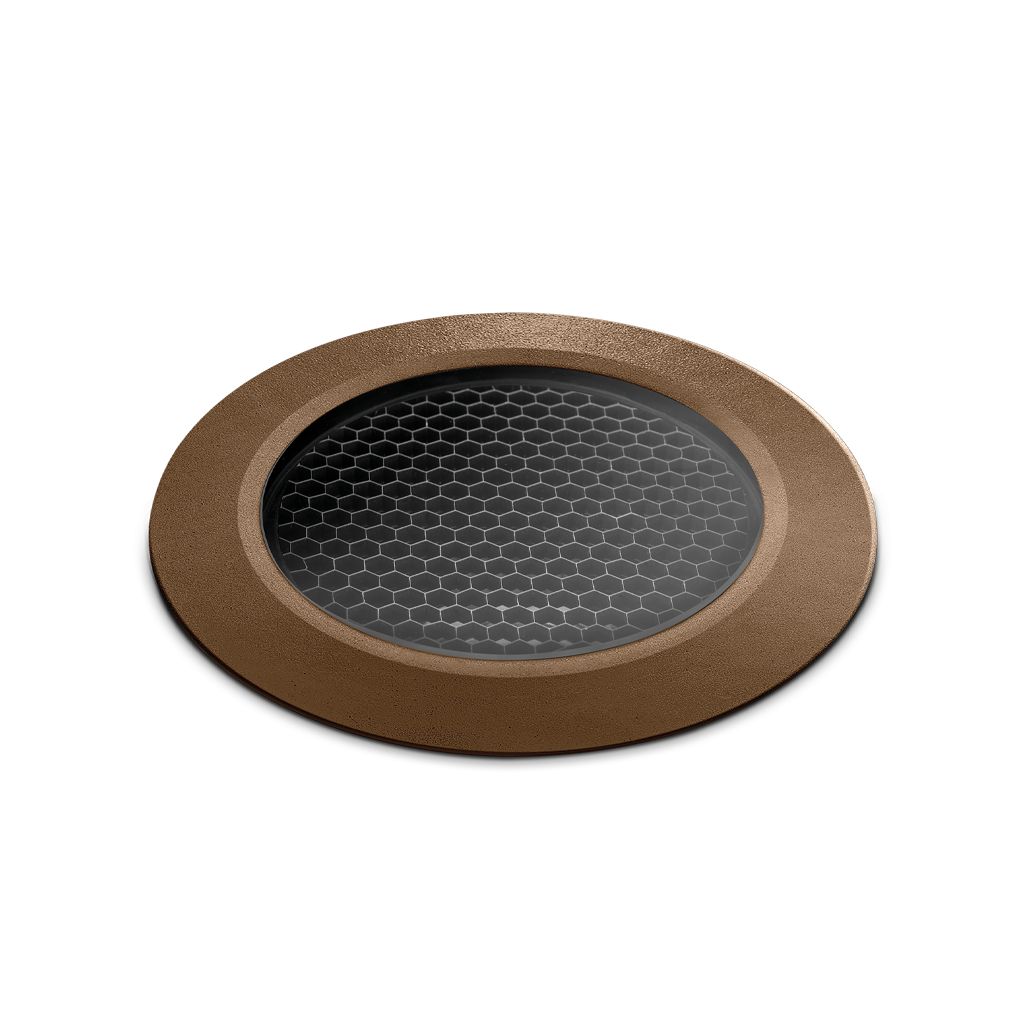 Floor Recessed Spotlight Dark M Honeycomb, Textured Oxidon, 4000K, DALI - Push / WIFI, 34° Beam Angle, 4.6W, IP67, CRI>90