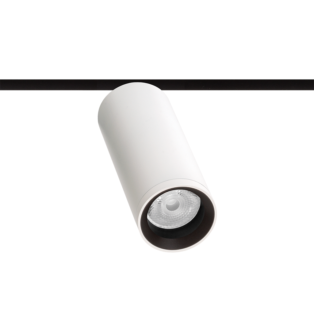 Spot Pentru Șină Arkoslight Fit 50 48V, Alb Texturat, 2700K, Dali, Unghi 14°, 12W, Ip20, Cri>90