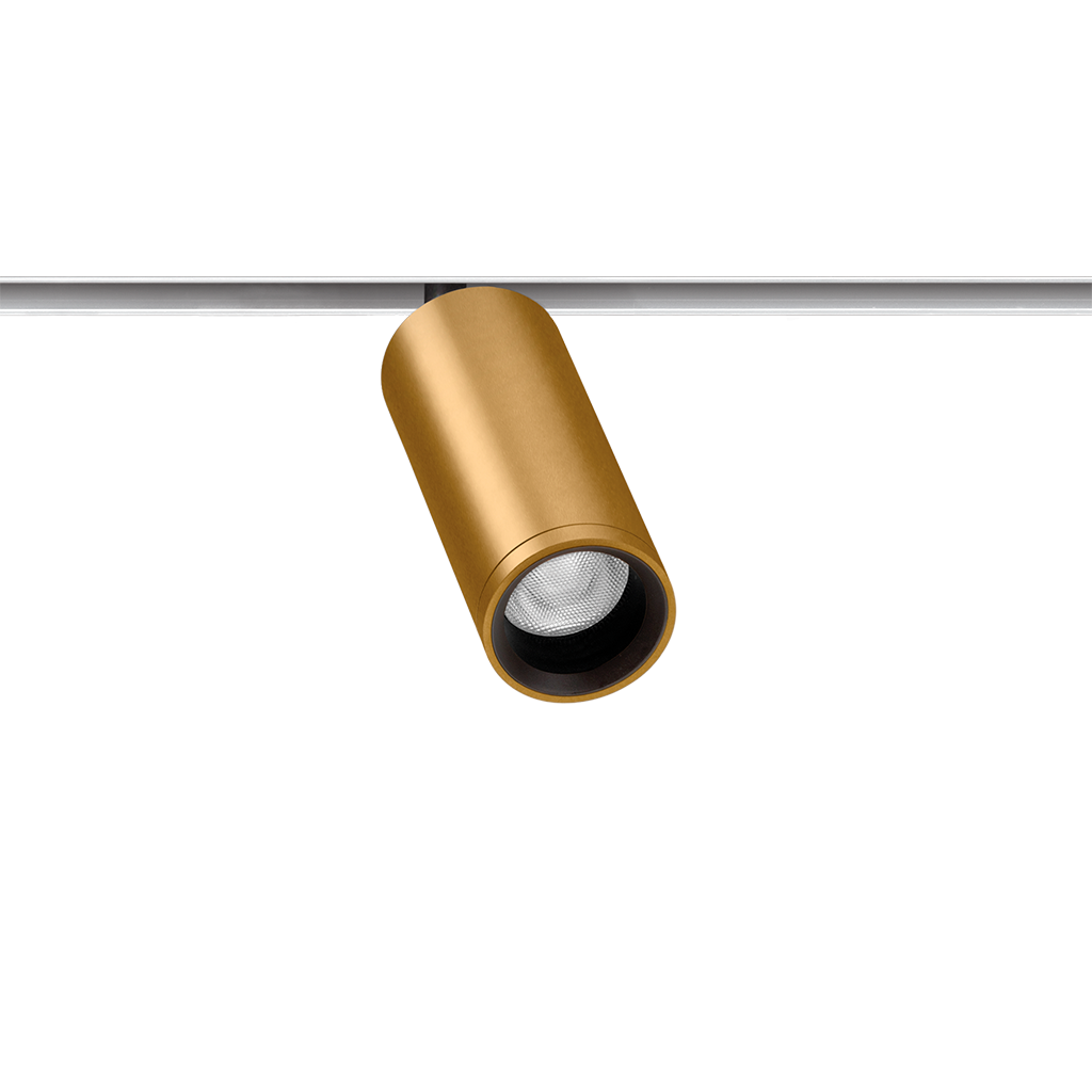 Spot Pentru Șină Arkoslight Fit 35 48V, Auriu - Șină Albă, 2700K, Dali, Unghi 20°, 5,5W, Ip20, Cri>90