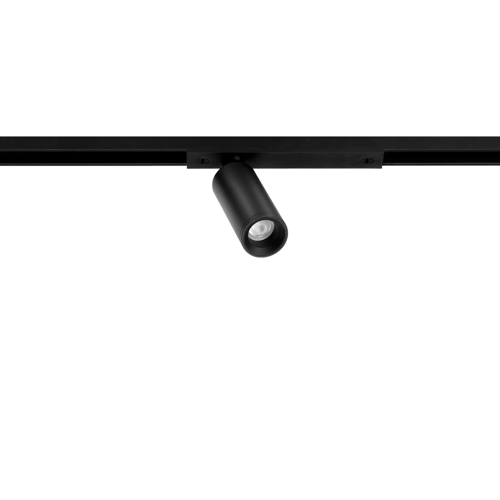 Spot Pentru Șină Arkoslight Minimal Fit 20 24V, Negru Texturat, 3000K, Dim Options, Unghi 12°, 2,1W, Ip20, Cri>90