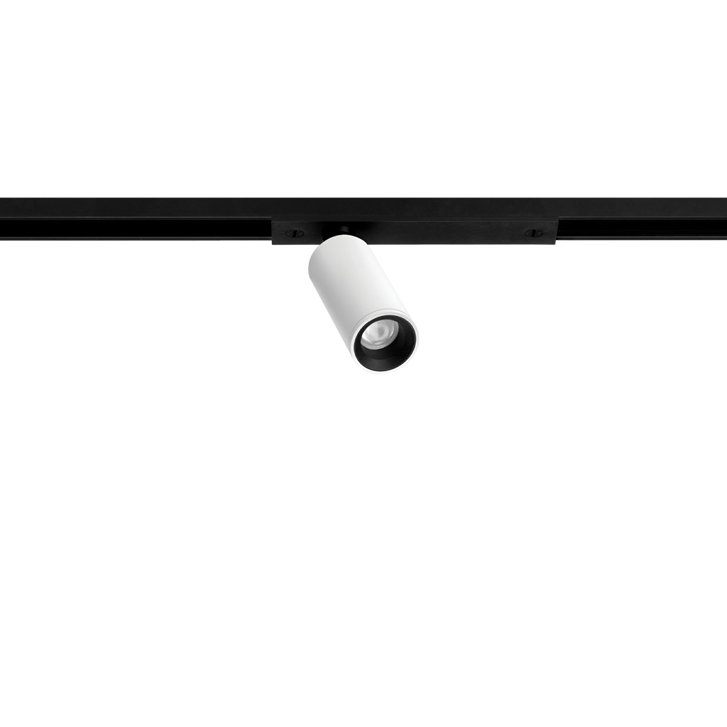 Track Spotlight Arkoslight Minimal Fit 20 24V, Textured White, 2700K, DIM options, 12° Beam Angle, 2.1W, IP20, CRI>90