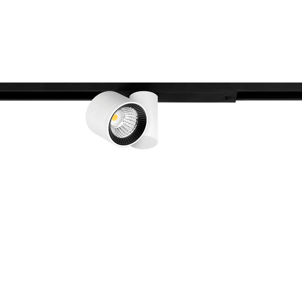 Spot Pentru Șină Arkoslight Minimal Io Micro 24V, Alb Texturat, 4000K, Dim Options, Unghi 54°, 4,7W, Ip20, Cri>90