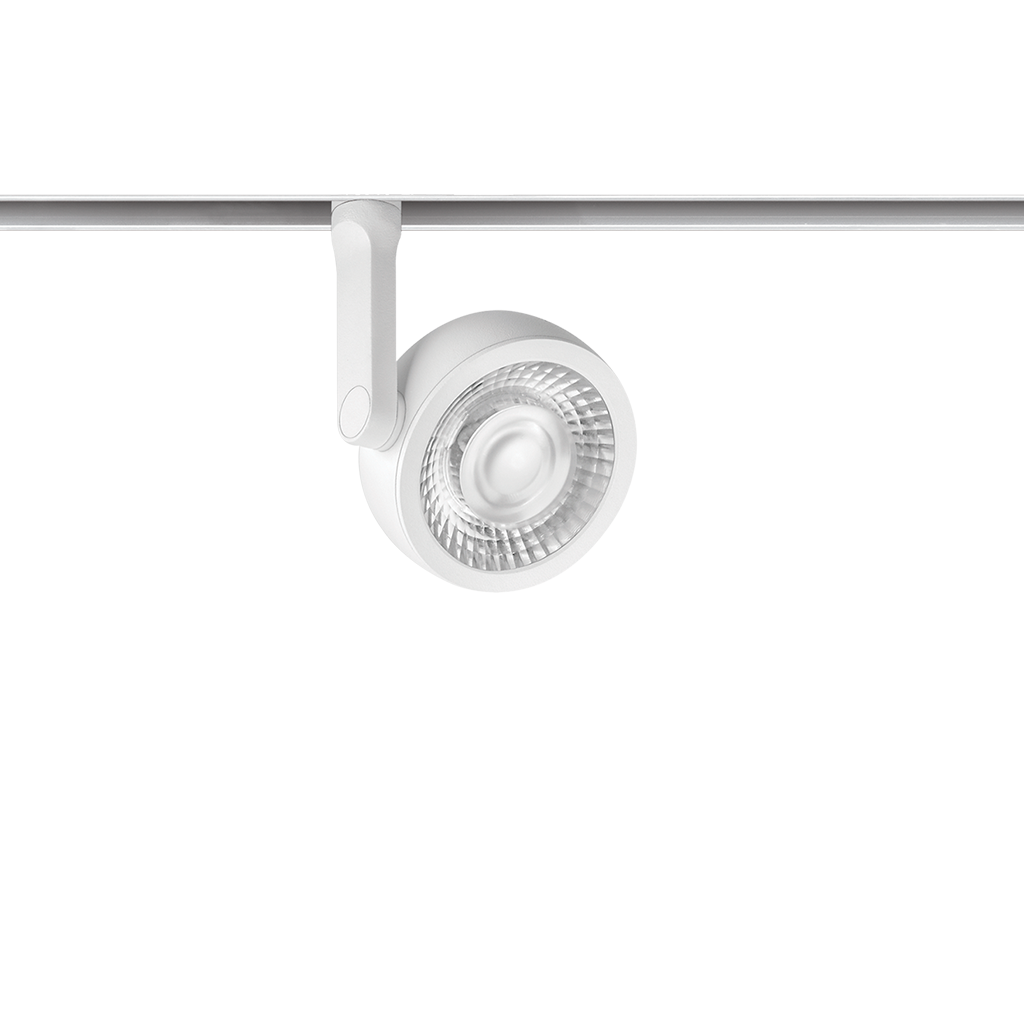 Spot Pentru Șină Arkoslight Six S 48V, Alb Texturat - Șină Albă, 2700K, Dali, Unghi 34°, 8,5W, Ip20, Cri>90