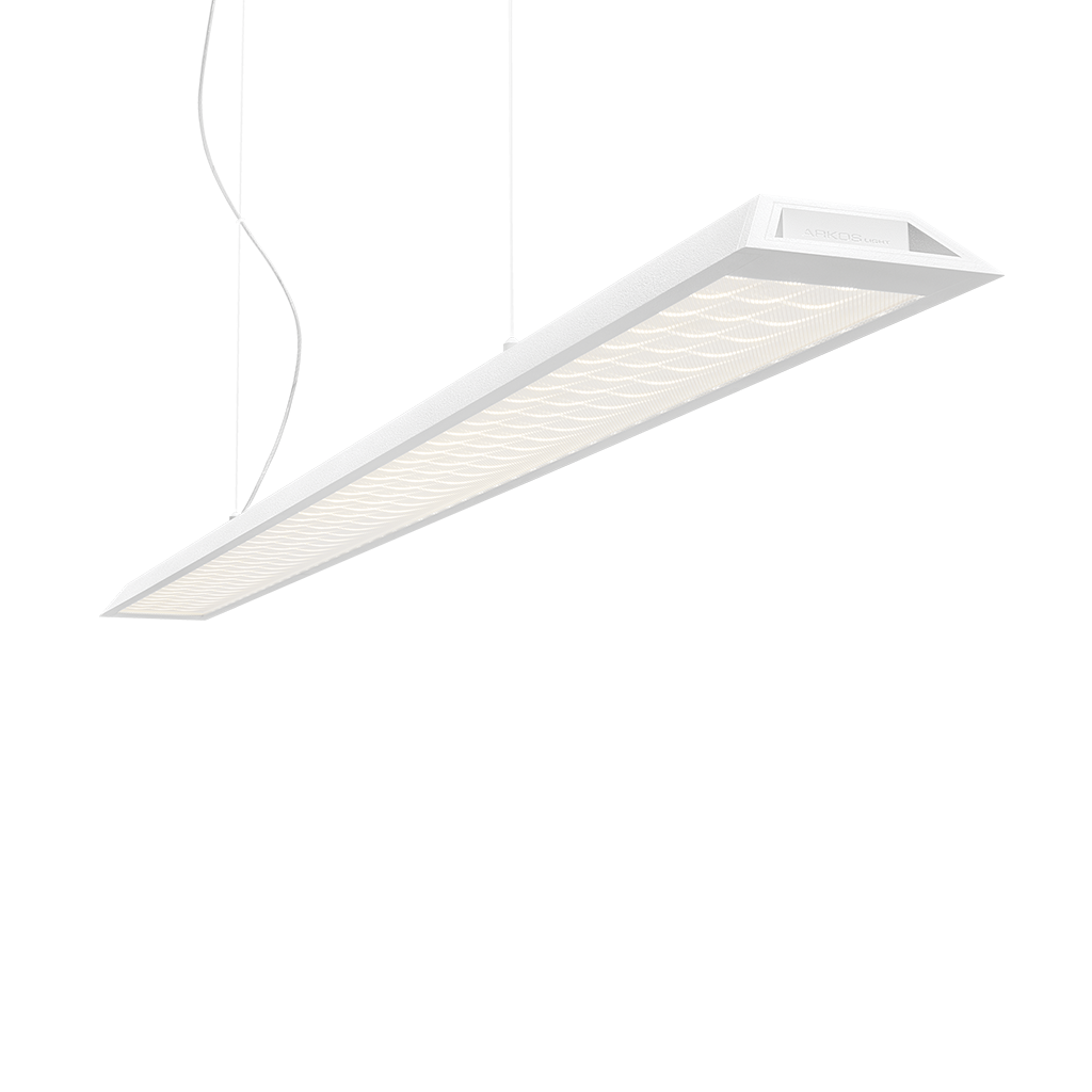 Pendant Slimgot 150, Textured White, 3000K, DALI / Push, 86° Beam Angle, 21W, IP20, CRI>90, Max. 2 m