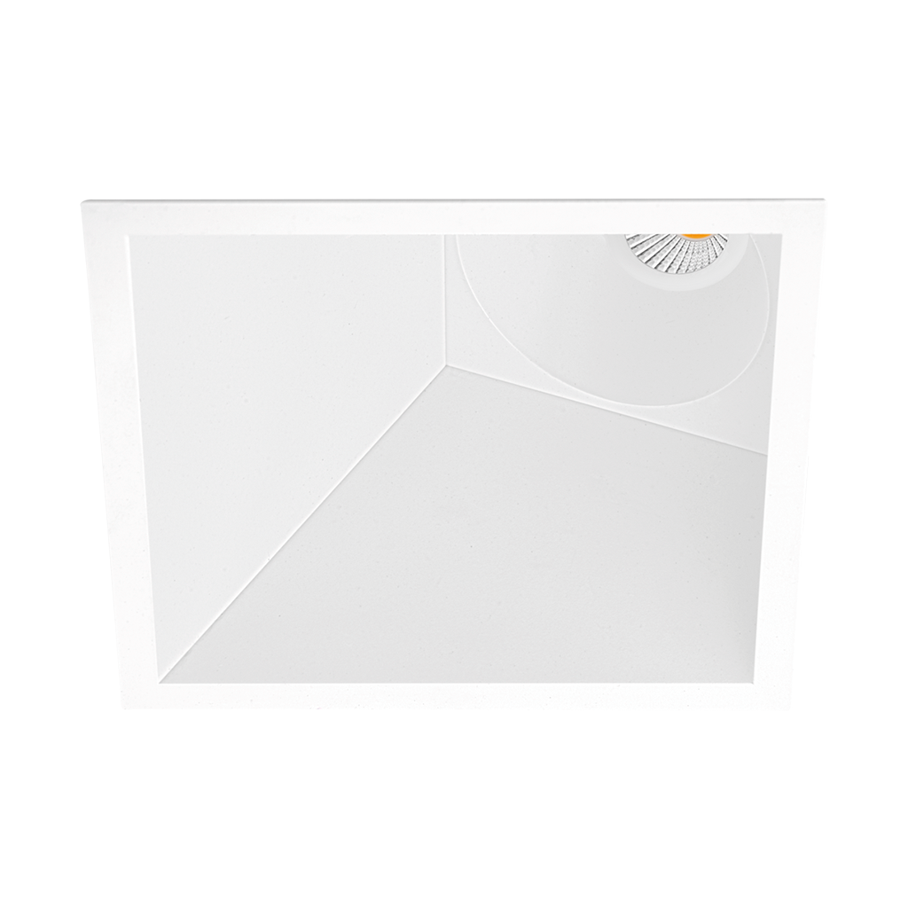 Spot Swap Square Asymmetric, Alb Mat, 3500K, Fără Dimare, Unghi 52°, 7W, Ip20, Cri>90