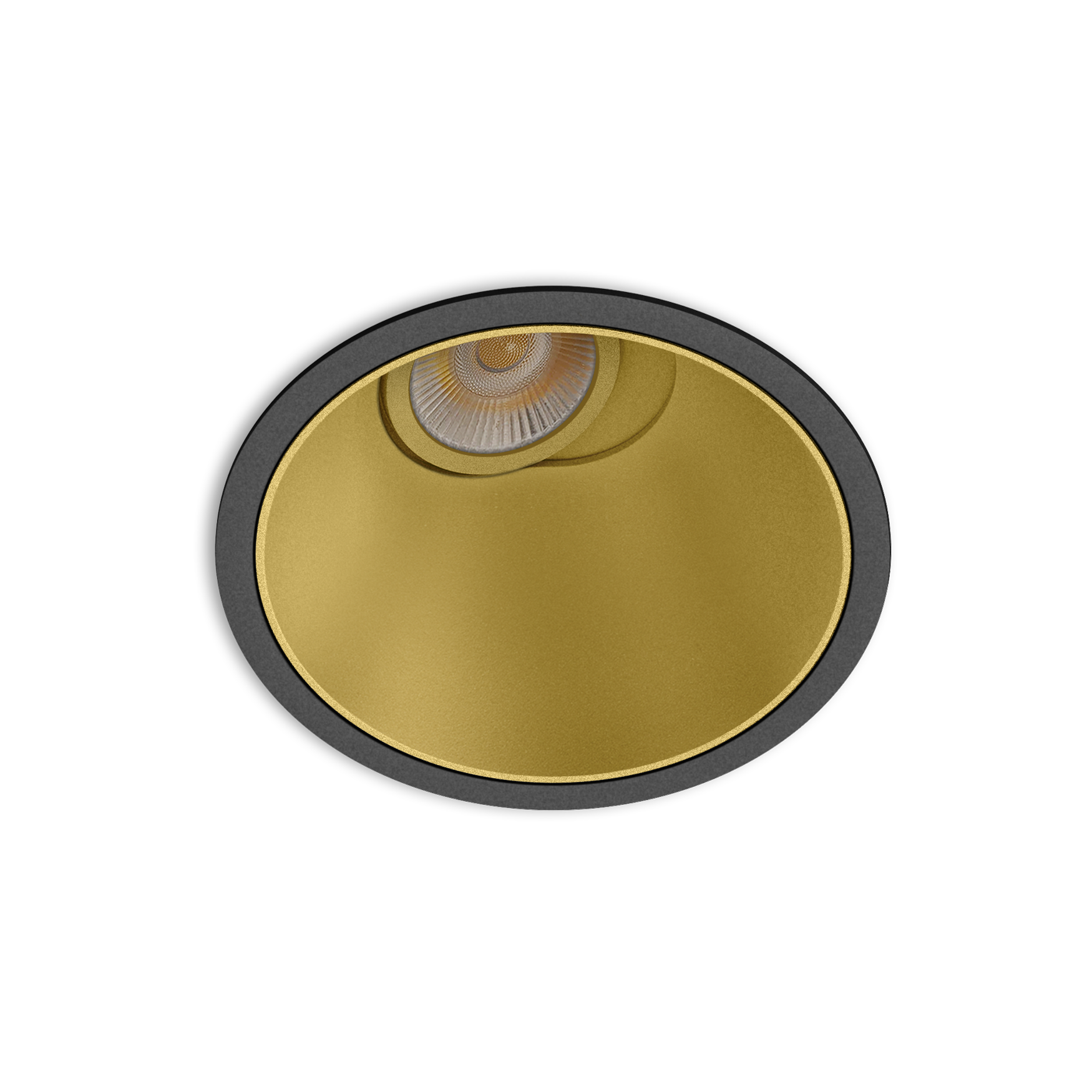 Spot Buddy L Tilt Tunable White, Negru-Auriu, Tunable White 2700 - 5000K, Dali, Unghi 51°, 11,6W, Ip54, Cri>90