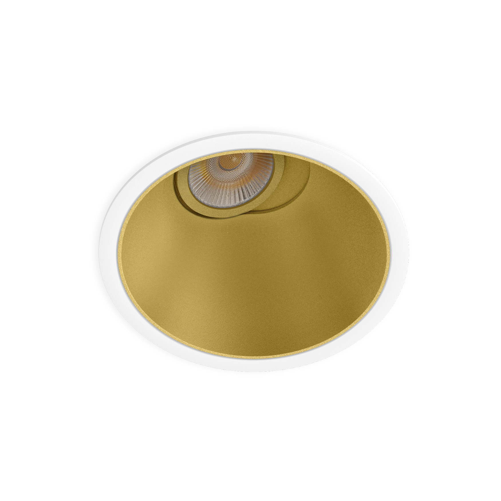 Spotlight Buddy L Tilt Tunable White, White-Gold, Tunable White 1800 - 4000K, DALI, 29° Beam Angle, 11.6W, IP54, CRI>90
