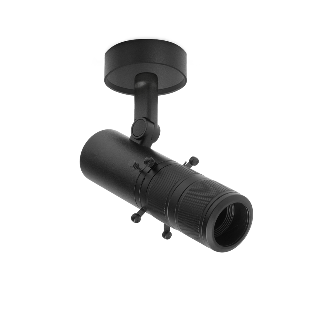 Spotlight Coco Shaper Surface-Mounted, Textured Black, 2700K, DALI, 20°-33° Beam Angle, 6W, IP20, CRI>90