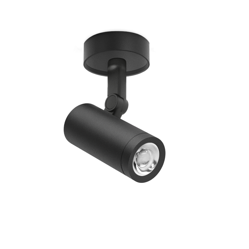 Spotlight Coco Surface-Mounted, Textured Black, 3500K, DALI, 20° Beam Angle, 8.7W, IP20, CRI>90