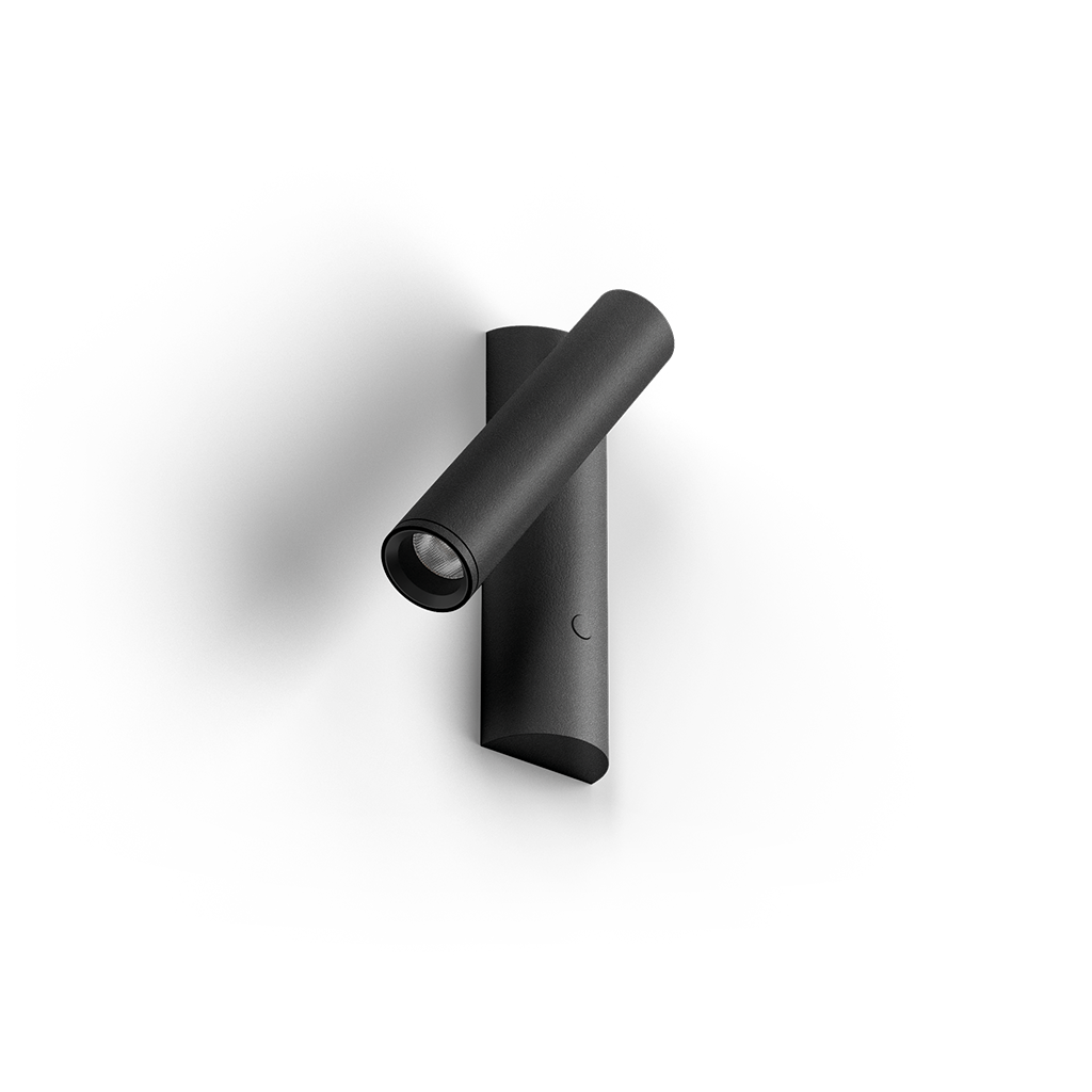 Spotlight Enso Semi-Recessed, Textured Black, 2700K, Non-Dimmable, 16° Beam Angle, 2.1W, IP20, CRI>90