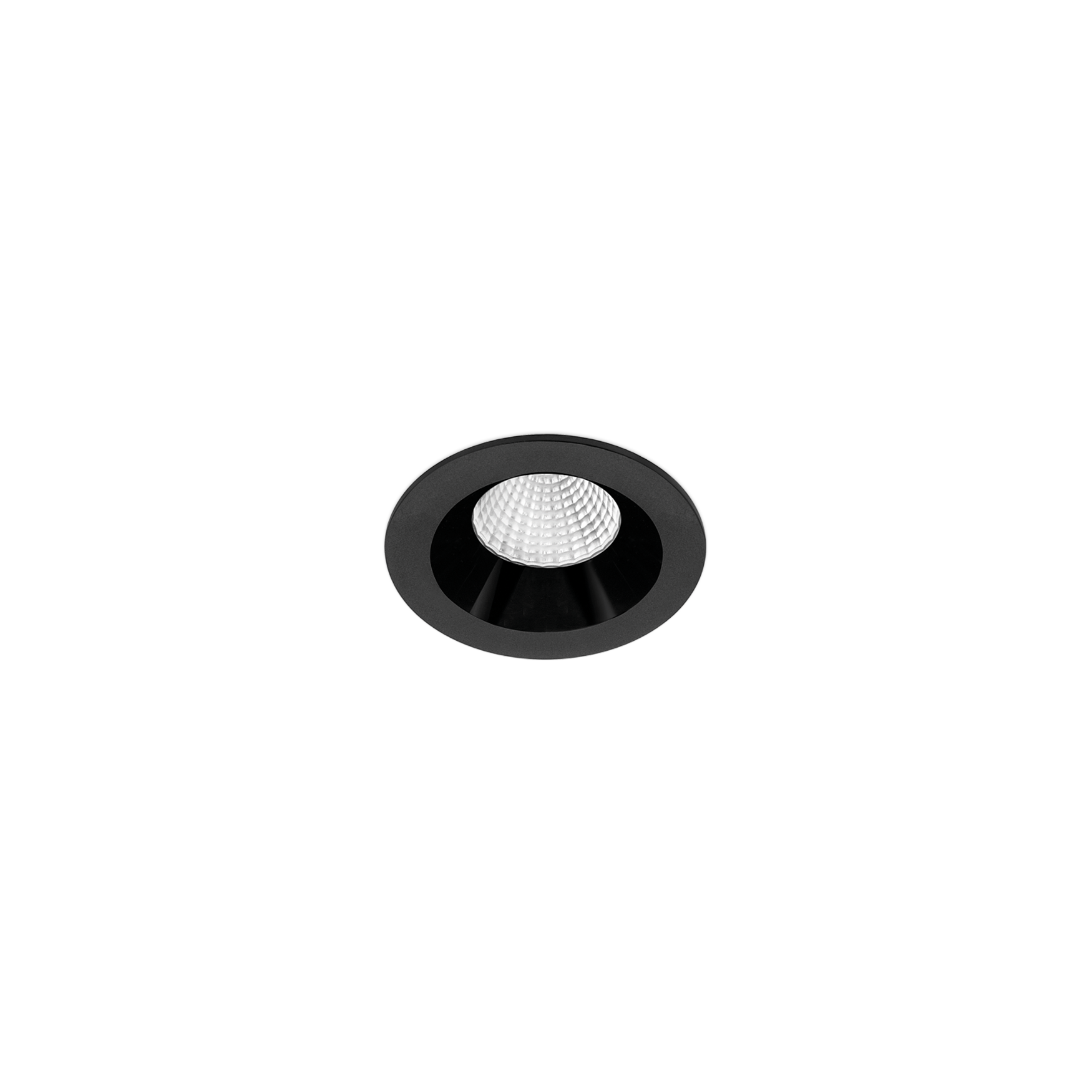 Spot Nano Incastrat, Negru, 3000K, Dali, Unghi 34°, 5,5W, Ip20, Cri>90