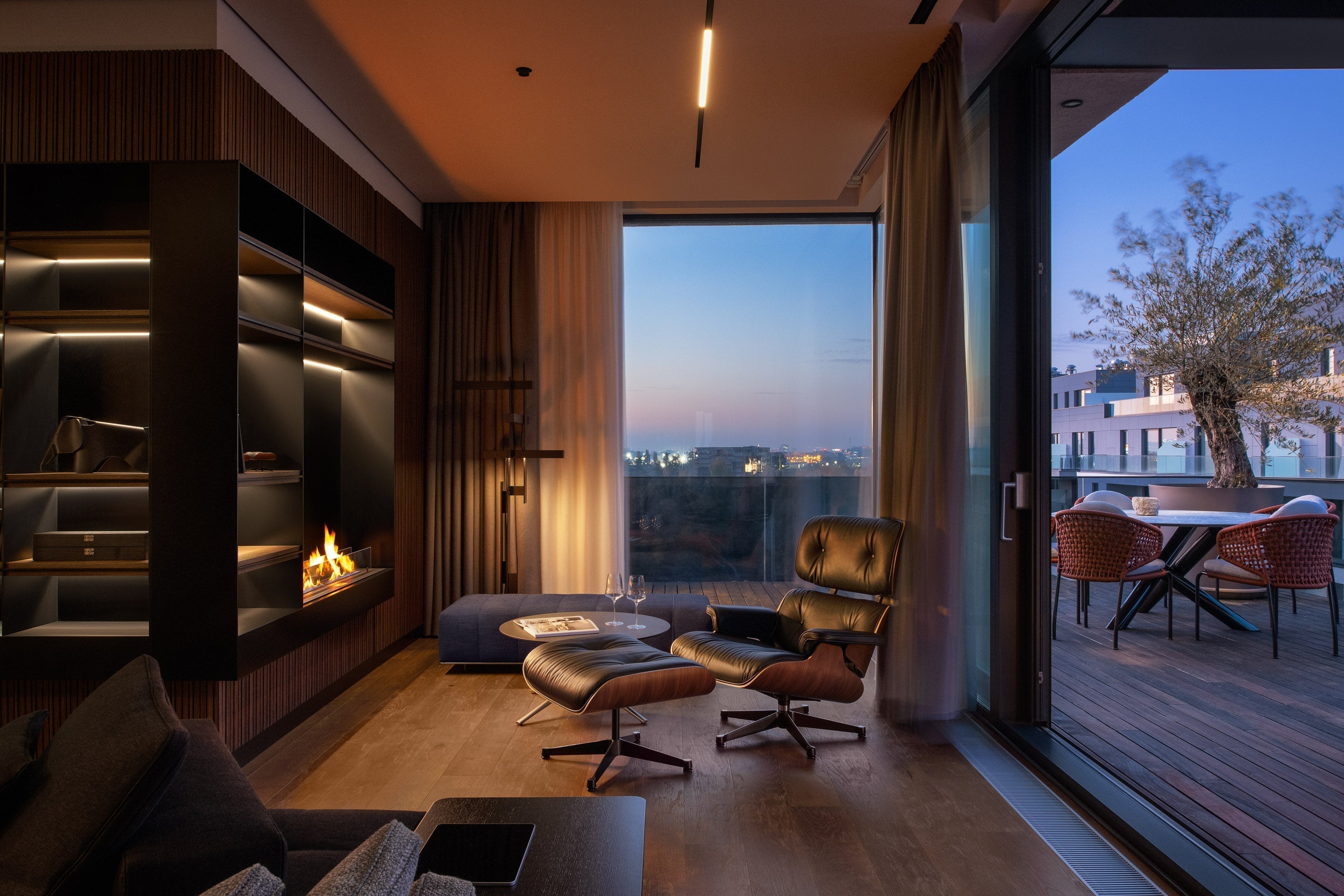 Penthouse minimalist amenajat de Mario Stoica