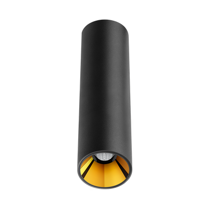 Spot Shot Light S Aplicat 25, Negru Texturat-Auriu Metalizat, 2700K, Push, Unghi 39°, 6W, Ip20, Cri>90