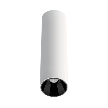 Spotlight Shot Light S Surface-Mounted 25, Textured White, 3000K, DALI, 23° Beam Angle, 6W, IP20, CRI>90