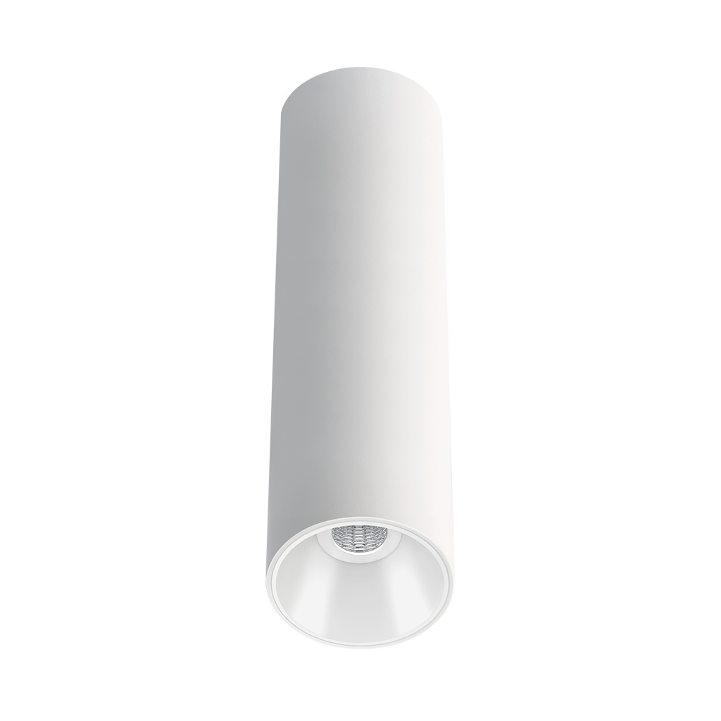 Spotlight Shot Light S Surface-Mounted 25, Textured White - White, 3000K, DALI, 39° Beam Angle, 6W, IP20, CRI>90