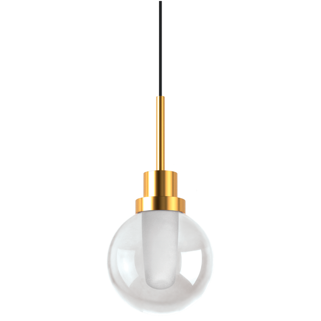Pendant Alaska Big, Brushed Gold, 2700K, DALI, 44° Beam Angle, 8.4W, IP20, CRI>90, Max. 3 m