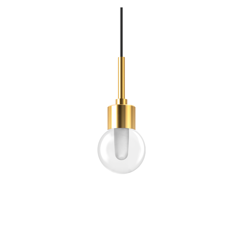 Pendul Alaska, Auriu Periat, 3000K, Fără Dimare, Unghi 21°, 4,5W, Ip20, Cri>90, Max. 5 M