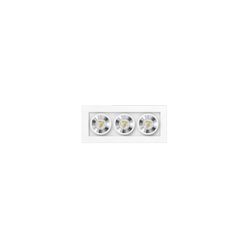 Spotlight Black Foster Micro Recessed 3, White - Chrome, 4000K, Non-Dimmable, 37° Beam Angle, 4.2W, IP20, CRI>90