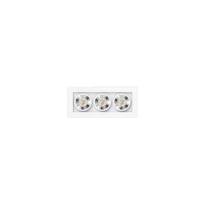 Spot Black Foster Micro Incastrat 3, Alb - Crom, 3000K, Dali, Unghi 37°, 4,2W, Ip20, Cri>90