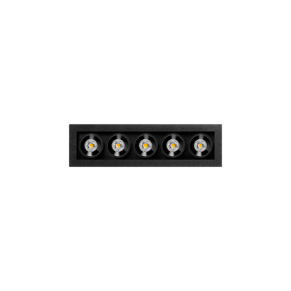 Spotlight Black Foster Micro Recessed 5, Black, 3000K, Non-Dimmable, 37° Beam Angle, 7W, IP20, CRI>90