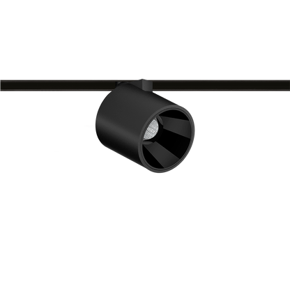 Spot Pentru Șină Arkoslight Flip 48V, Negru Texturat, 3500K, Dali, Unghi 23°, 6W, Ip20, Cri>90