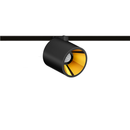 Track Spotlight Arkoslight Flip 48V, Textured Black-Metallic Gold, 2700K, DALI, 23° Beam Angle, 6W, IP20, CRI>90