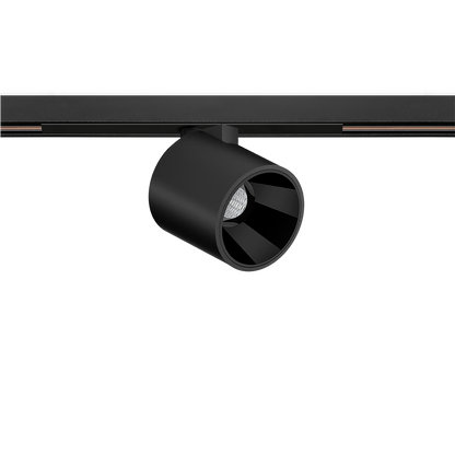 Track Spotlight Arkoslight Flip 48V Short, Textured Black, 2700K, DALI, 23° Beam Angle, 6W, IP20, CRI>90