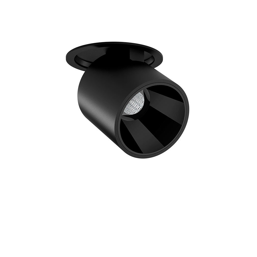 Spotlight Flip Recessed, Textured Black, 3000K, Non-Dimmable, 34° Beam Angle, 6W, IP20, CRI>90
