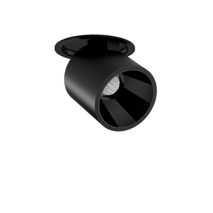 Spot Flip Incastrat, Negru Texturat, 2700K, Dali, Unghi 34°, 6W, Ip20, Cri>90