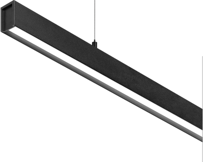 Pendul Line Susp 1500 Base, Negru Texturat, 2700K, Push, Unghi 100°, 31,5W, Ip20, Cri>90, Max. 2 M