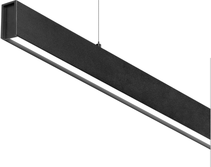 Pendul Line Susp D&I 1500 Base, Negru Texturat, 2700K, Push, Unghi 100°, 35W, Ip20, Cri>90, Max. 2 M