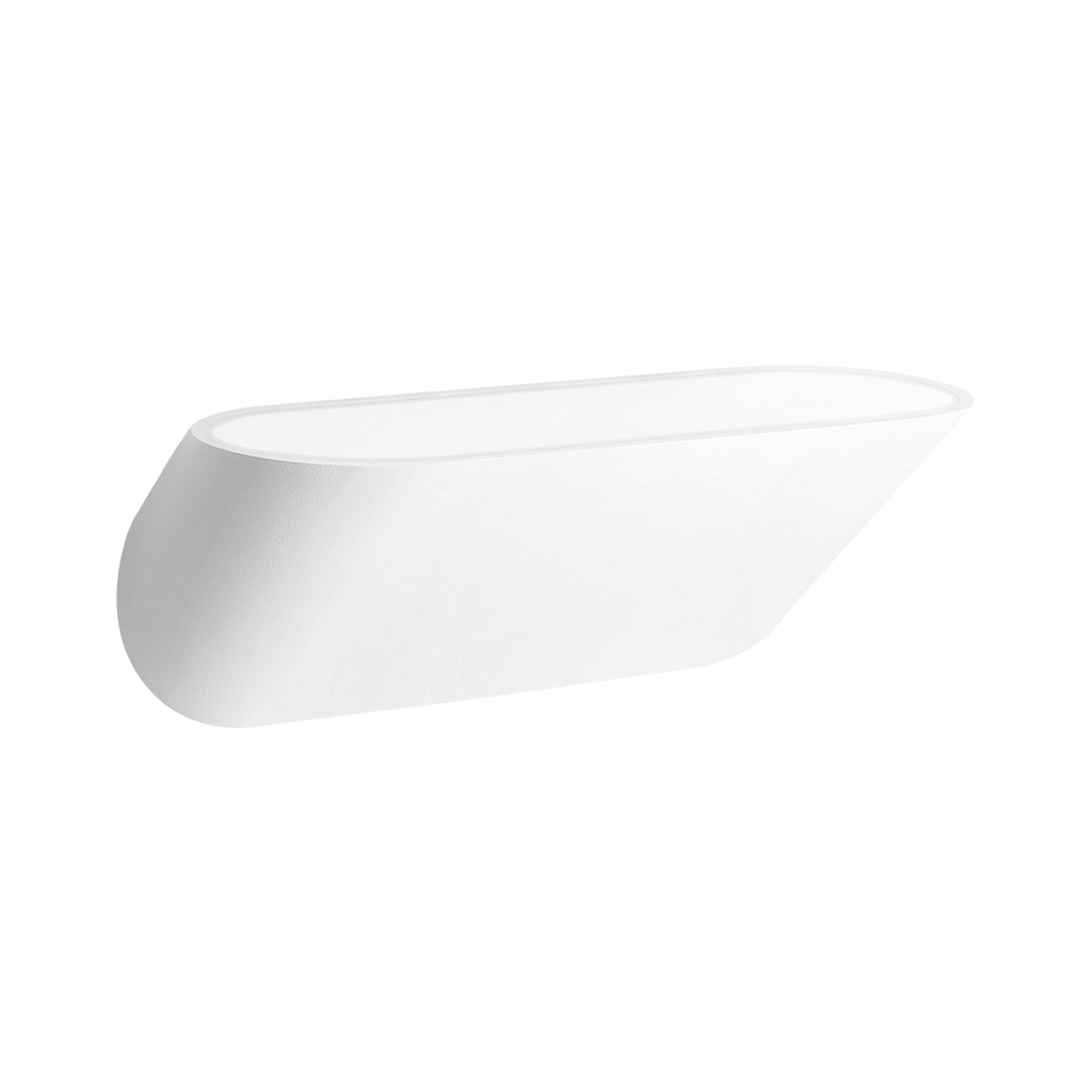 Wall Light Lip, Textured White, 2700K, Non-Dimmable, Beam Angle, 24W, IP20, CRI>90