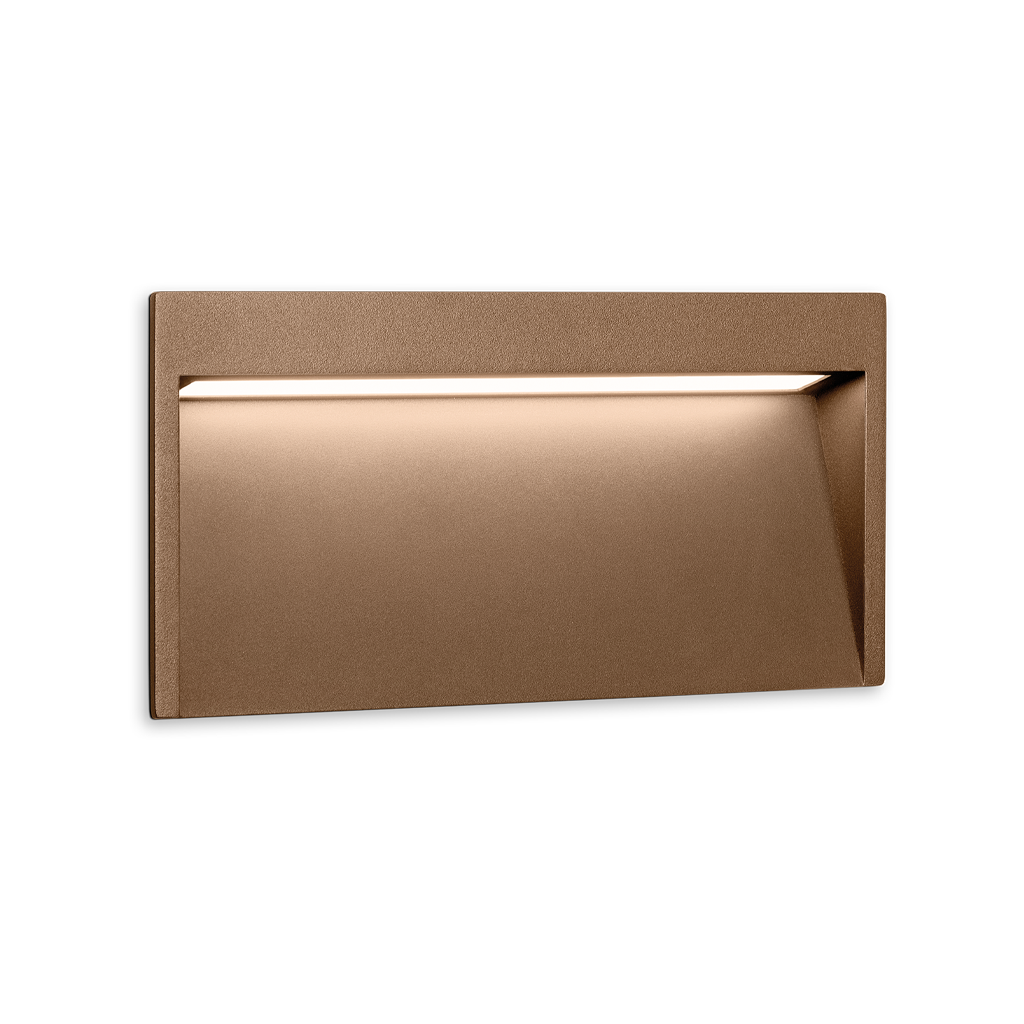 Aplică Incastrată De Perete Slim, Oxidon Texturat, 2700K, Dali, Unghi 75°, 6,8W, Ip65, Cri>90