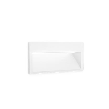 Recessed Wall Light Slim Mini, Textured White, 2700K, Non-Dimmable, 75° Beam Angle, 2W, IP65, CRI>90