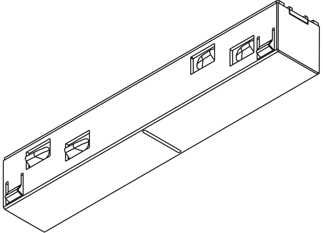 Track Accessory Arkoslight Central Connector 48V White