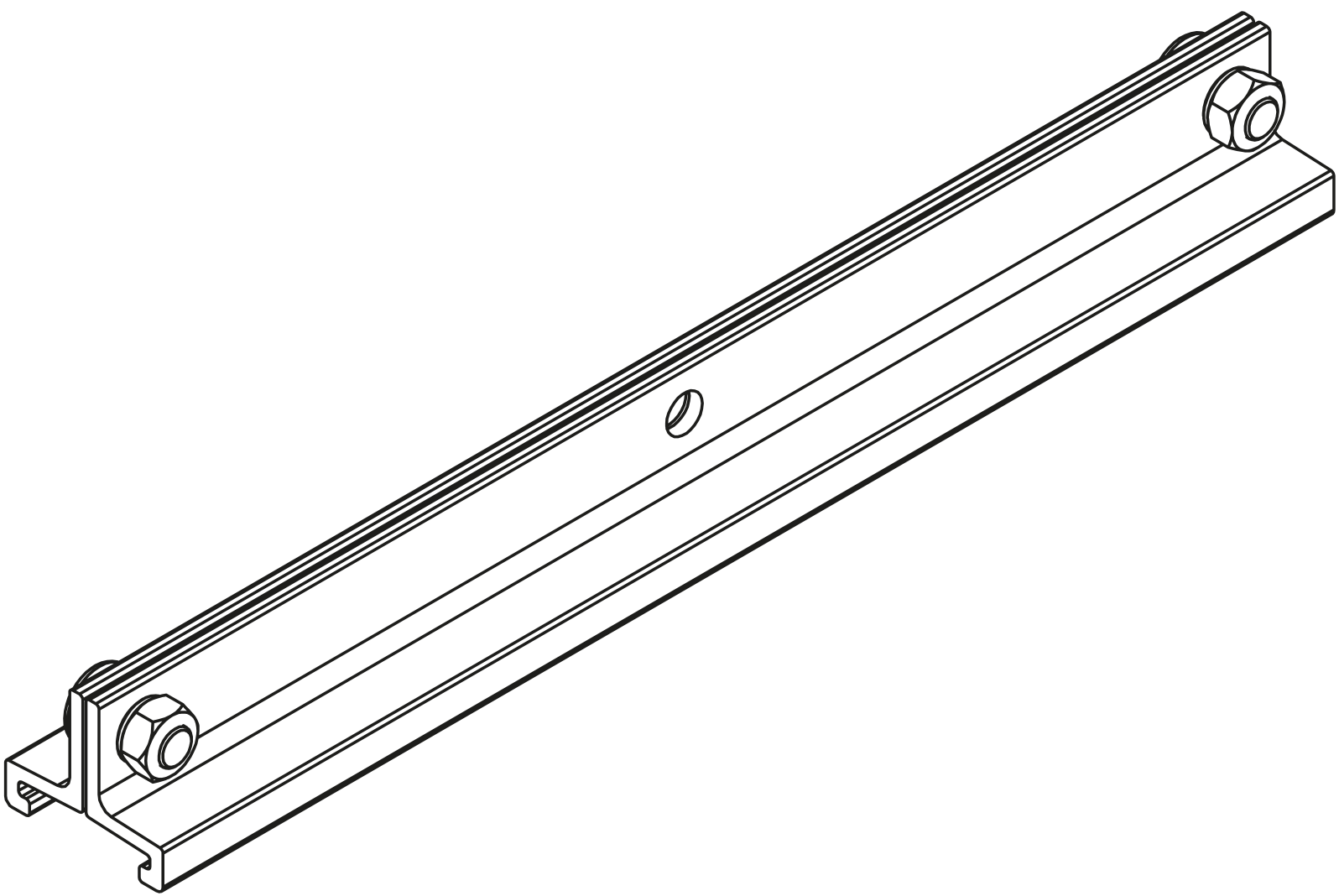 Track Accessory Arkoslight Trimless Long T-Bracket 48V